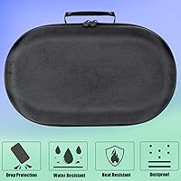 Vista 6 de Aenllosi Estuche rígido de transporte compatible con los auriculares Meta/Oculus Quest 3/Pro VR, controlador táctil, base de carga y otros