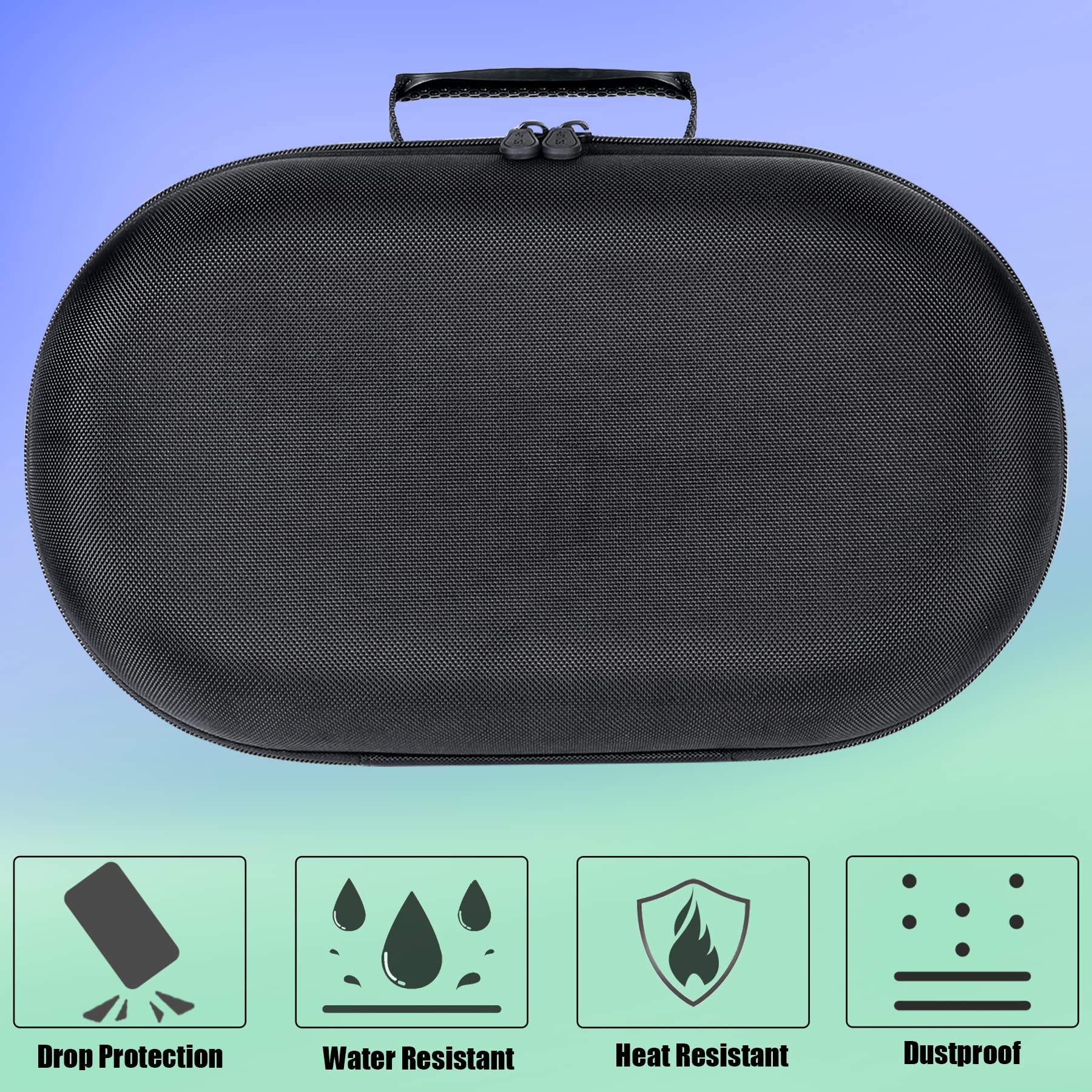 Aenllosi Hard Carrying Case for Meta Quest Pro/Meta Quest 3 All-in-One VR Headset, Only Case(Black) — view 6