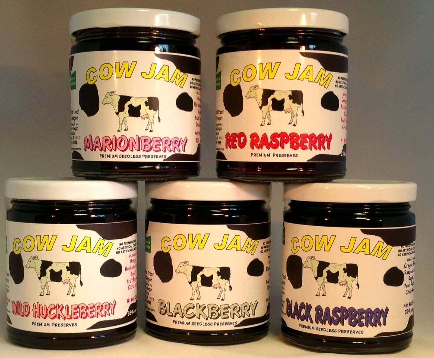Cow Jam Full Size Gift (5 - 12 Oz Jars)
