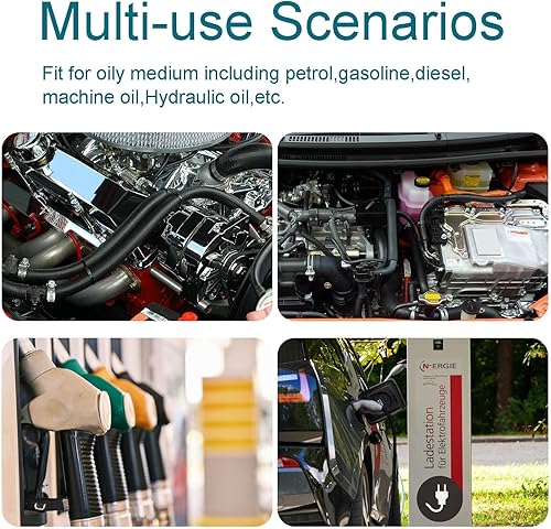 Miniatura 6 de HOUSUN Línea de combustible 12 pulgada de diámetro interior, manguera de combustible 10 pies 300PSI de alta presión, manguera de línea de