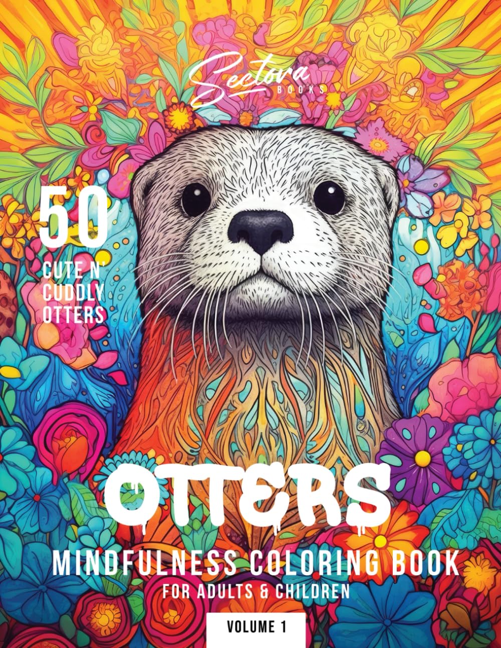 Otters: Mindfulness Coloring Book for Adults & Children
