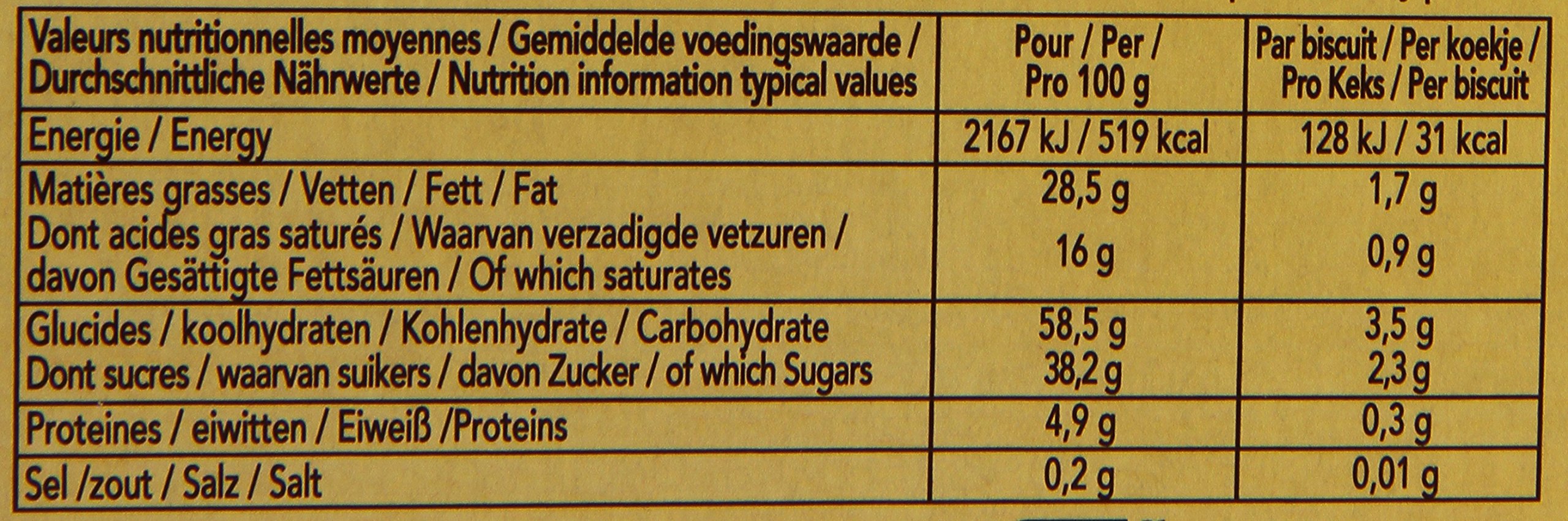Delacre Biscuits Biarritz 125 g - Lot de 6