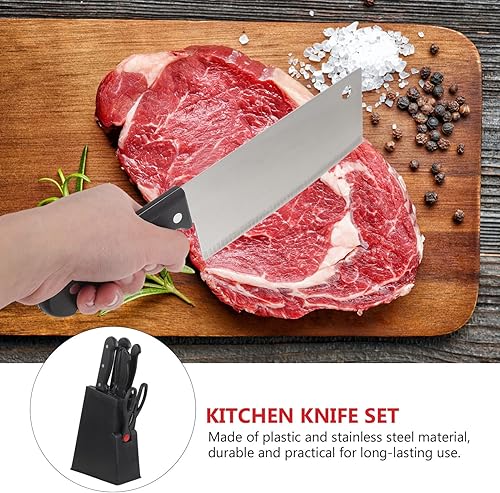 Miniatura 3 de UPKOCH Juego de cuchillos de cocina de acero inoxidable, tijeras no plásticas, suministros de cocina esenciales para uso en el hogar, restaurante