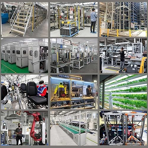 Miniatura 6 de 10 piezas de extrusión de aluminio 2020 con ranura en T, estándar europeo, 23.622 in (23.6 pulgadas) de longitud, aluminio extruido anodizado para