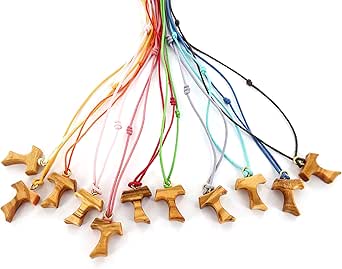 Fusamk Bracciale Uomo/Donna In Pelle Con Croce Metallica - Regolabile Da 17,8 A 20,3 Cm - Gioiello Religioso Moda