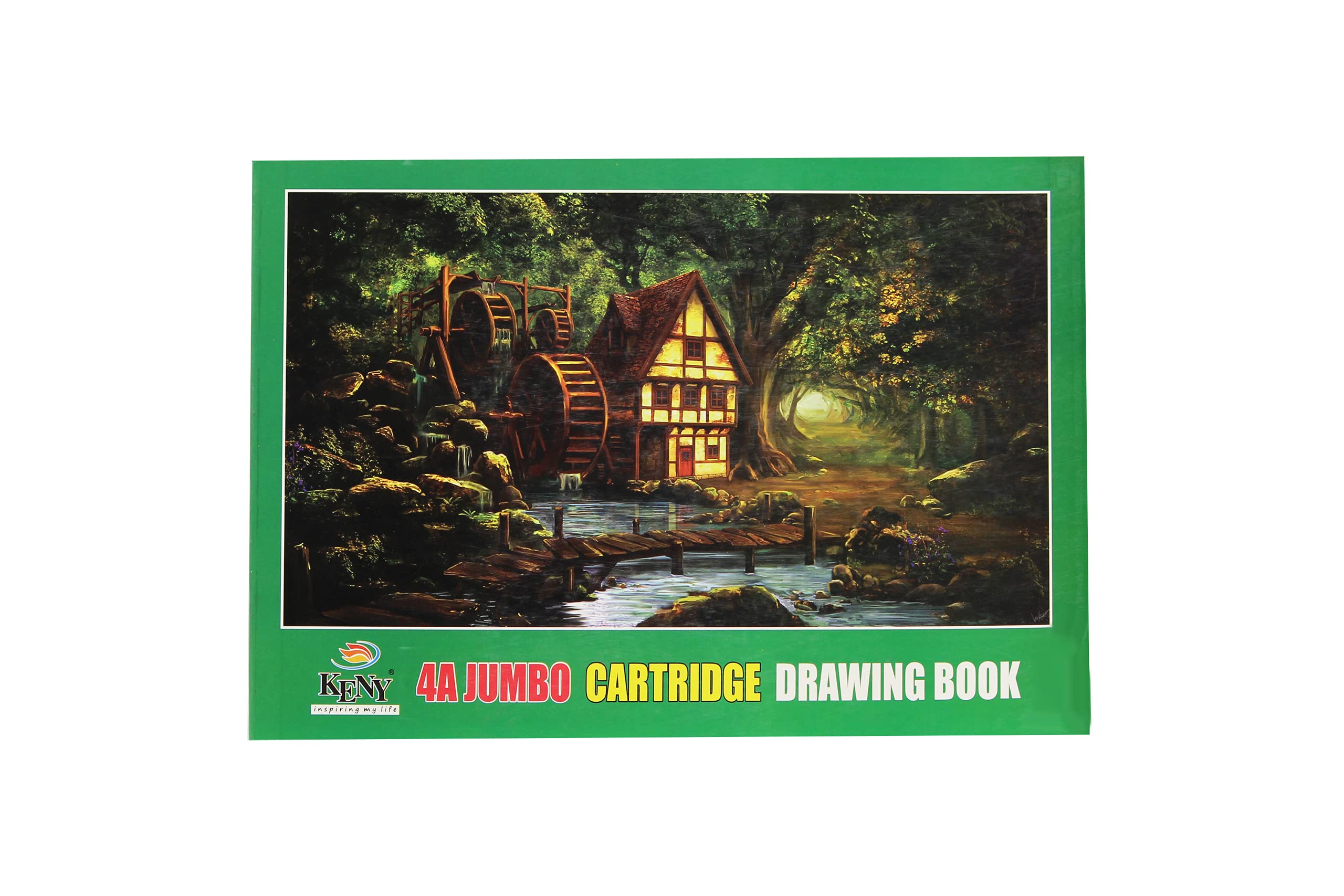Keny Jumbo Cartridge Drawing Book | Art/Sketch Book | Paper Size 4-A | 36 Pages | Unruled Book | Green - Pack of 3 (DB-5 4-A) (B094NLD46Q) Amazon Price History, Amazon Price Tracker