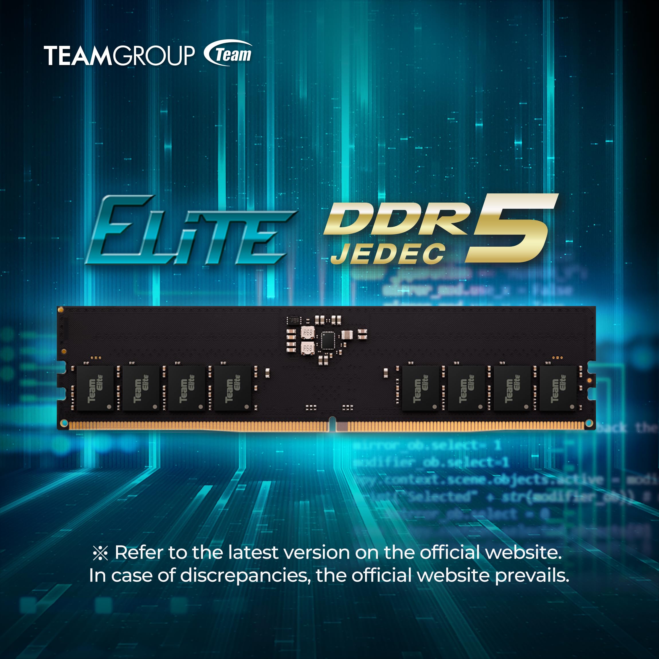 TEAMGROUP Elite DDR5 64GB Kit (2x32GB) 5600Mhz IC PC5-44800 CL46 