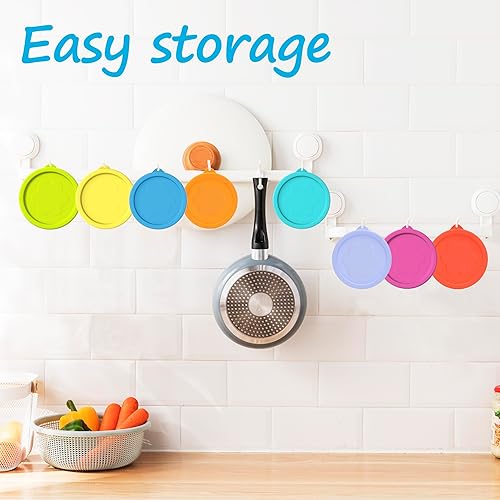 Miniatura 7 de Tapas redondas de repuesto de silicona para Pyrex 7202-PC, 7200-PC, 7200-PC, 7201-PC, 7201-PC, 6 unidades, microondas y lavavajillas y congelador