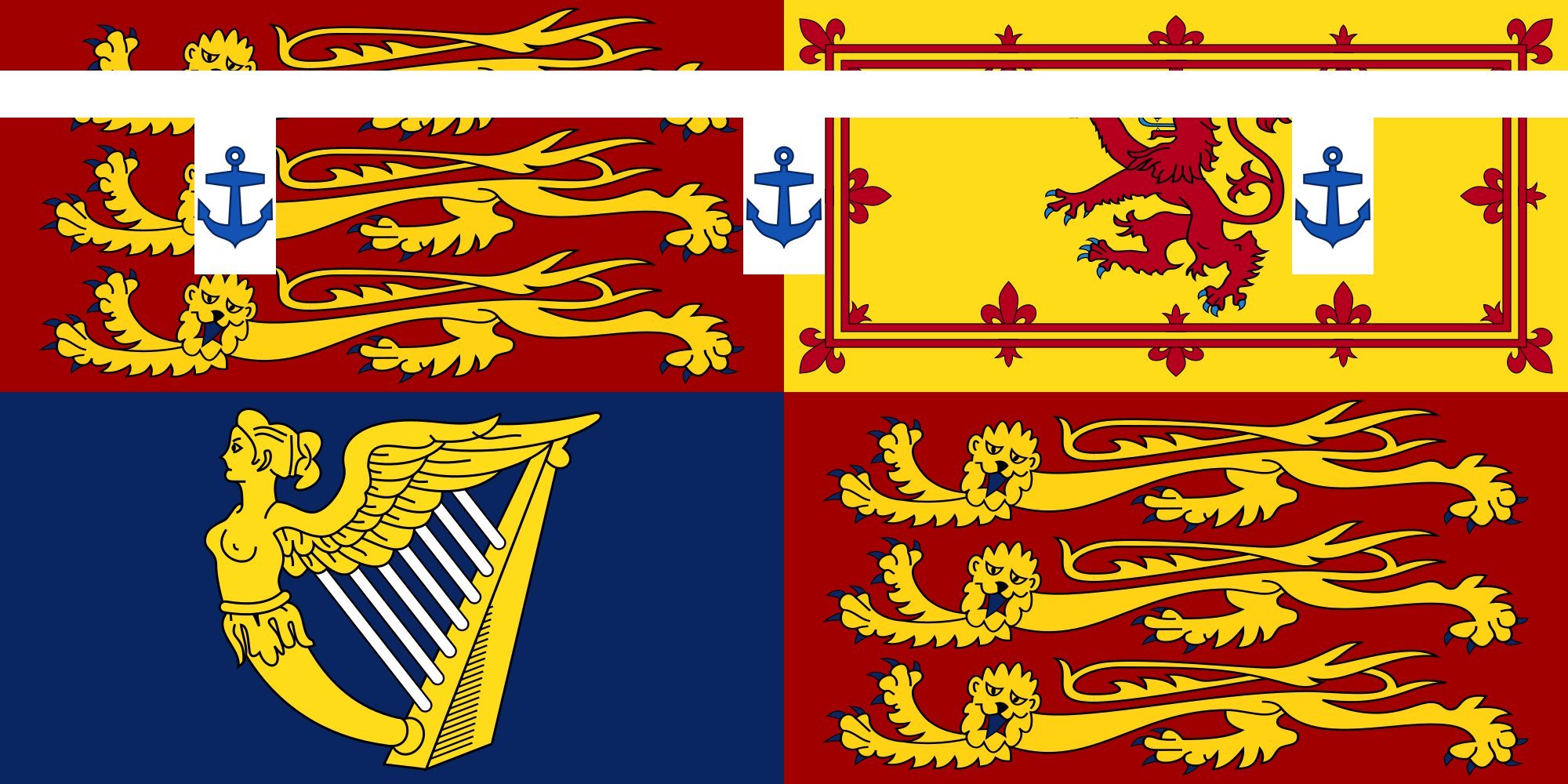 Drapeau Royal Standard Prince George Duke of Kent finitions haut de gamme