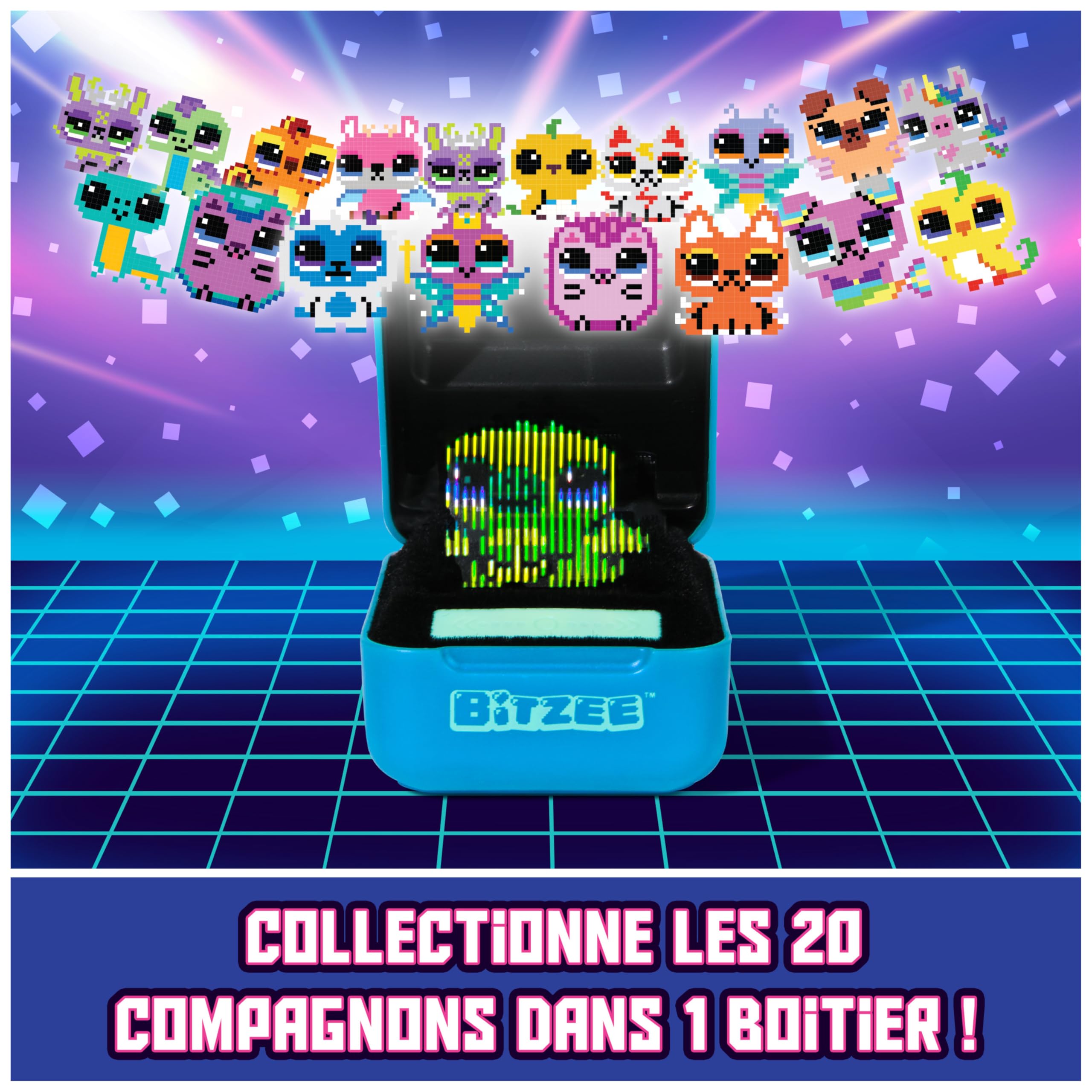 Bitzee Magicals - Mon Animal Interactif Bitzee - Animal Digital 3D Que Vous Pouvez Vraiment Toucher - Boîtier Electronique 20 Animaux Interactifs - Sons Réactions Et Jeux - Jeu pour Enfant 5 et +