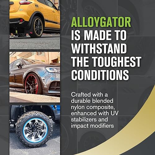 Miniatura 6 de AlloyGator - Protectores de rueda de aleación  Protectores de llanta  Protección de rueda  Protección de rueda  Se adapta a un diámetro de rueda de