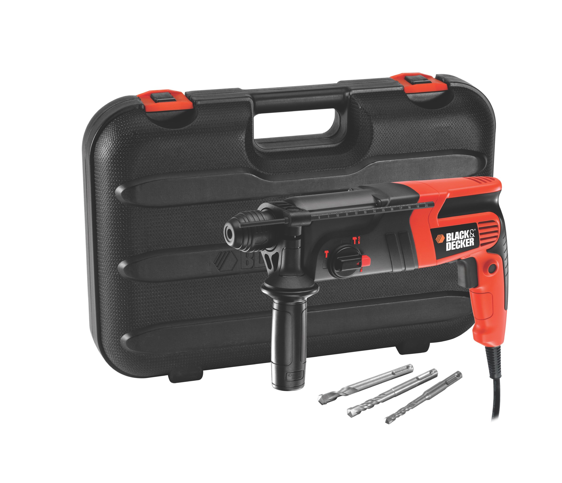 Black+Decker KD860KA-QS Martillo electroneumático con maletín (600 W, 230 V)