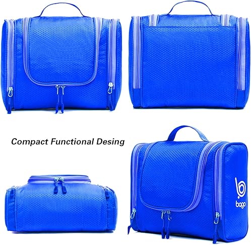 Miniatura 8 de bago Neceser de viaje para mujeres y hombres, bolsa de aseo grande impermeable colgante grande para baño y bolsa de viaje para organizador de