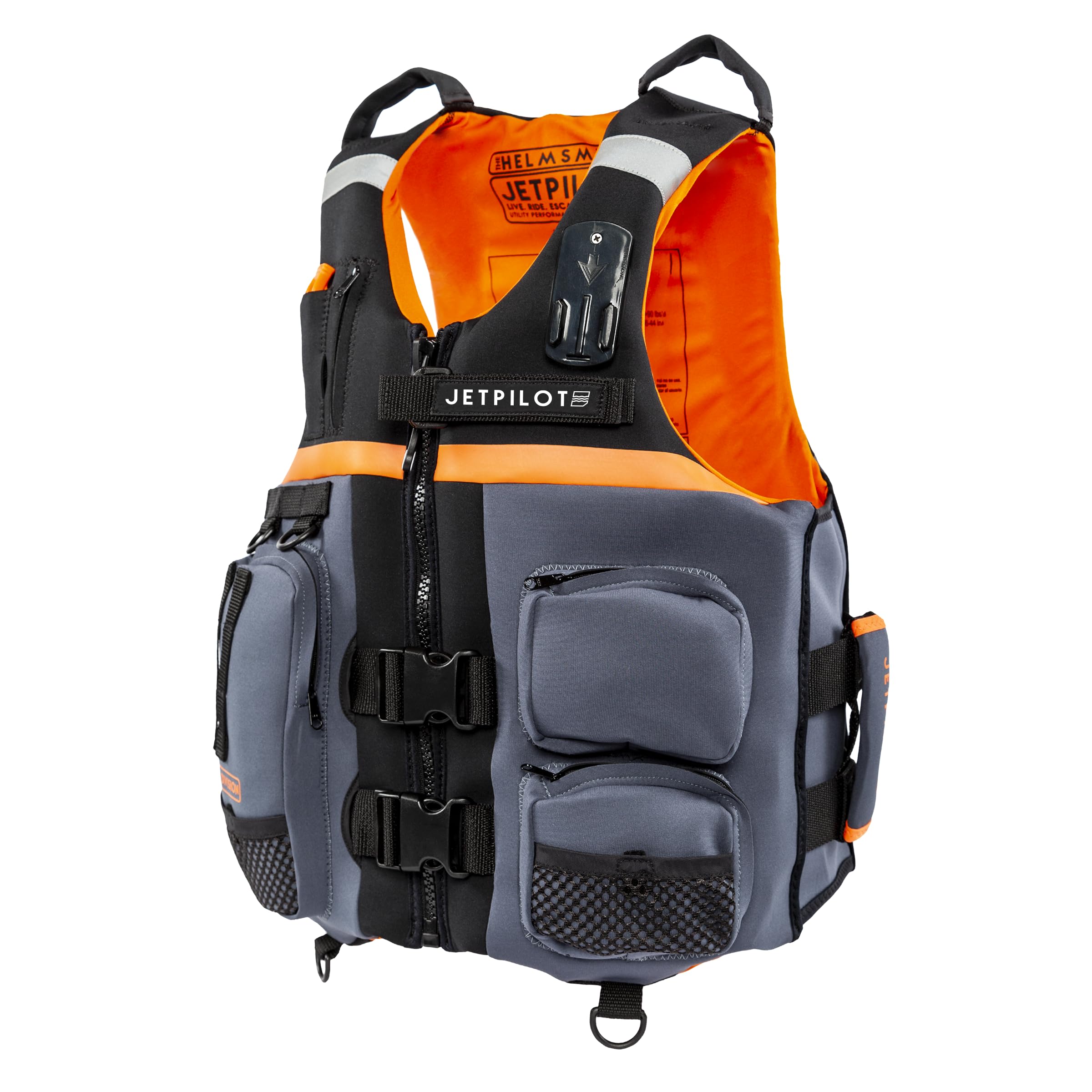 Jet Pilot L.R.E Helmsman Neoprene CGA Vest - Black/Orange - 2XL/3XL