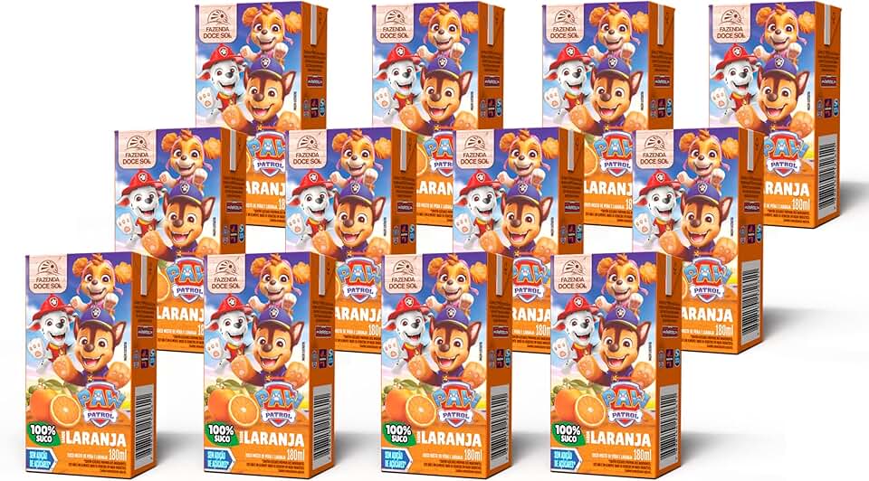Suco de Laranja Patrulha Canina - 180ml (12 Unidades)