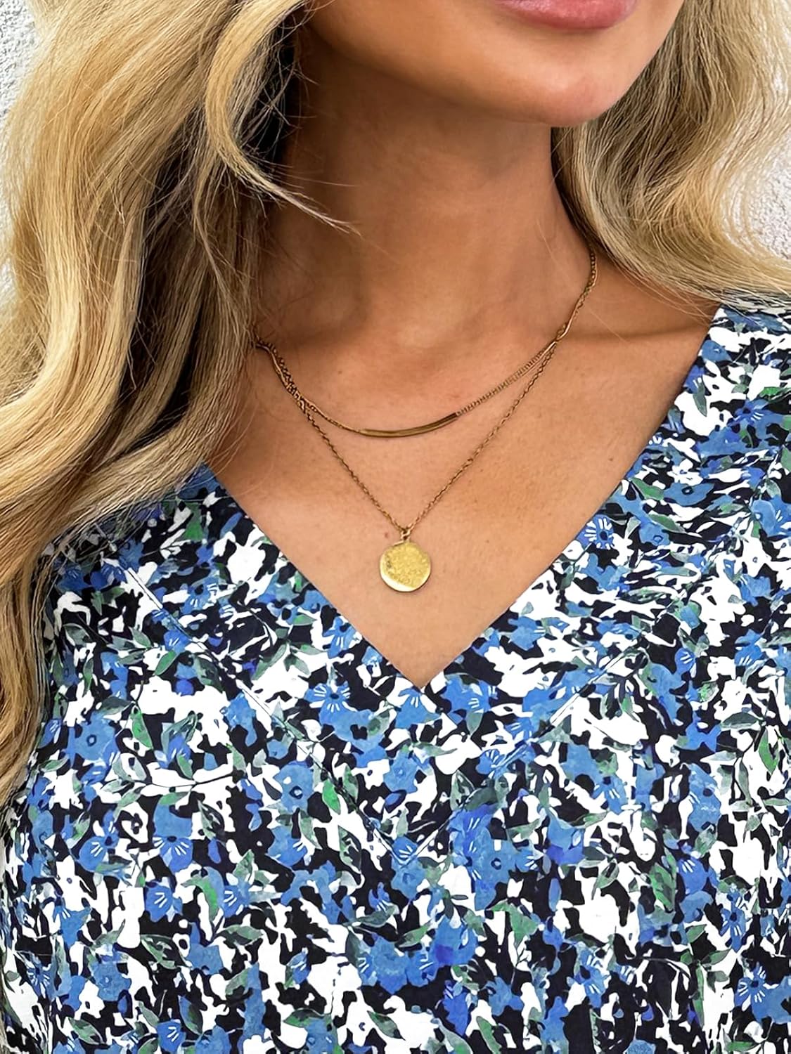 Dealmore Long Sleeve Shirts for Women Tops Spring Teacher Outfits T Shirt V Neck Top Colorful Basic Tees Tshirt Blouses - Image 5