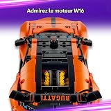 LEGO Technic Hypercar Bugatti Chiron Pur Sport - Maquette de Voiture de Course avec Moteur W16, Direction & Portes Ouvrantes - Cadeau pour Garçon dès 9 Ans & Fans de Sport Automobile 42222 - 4