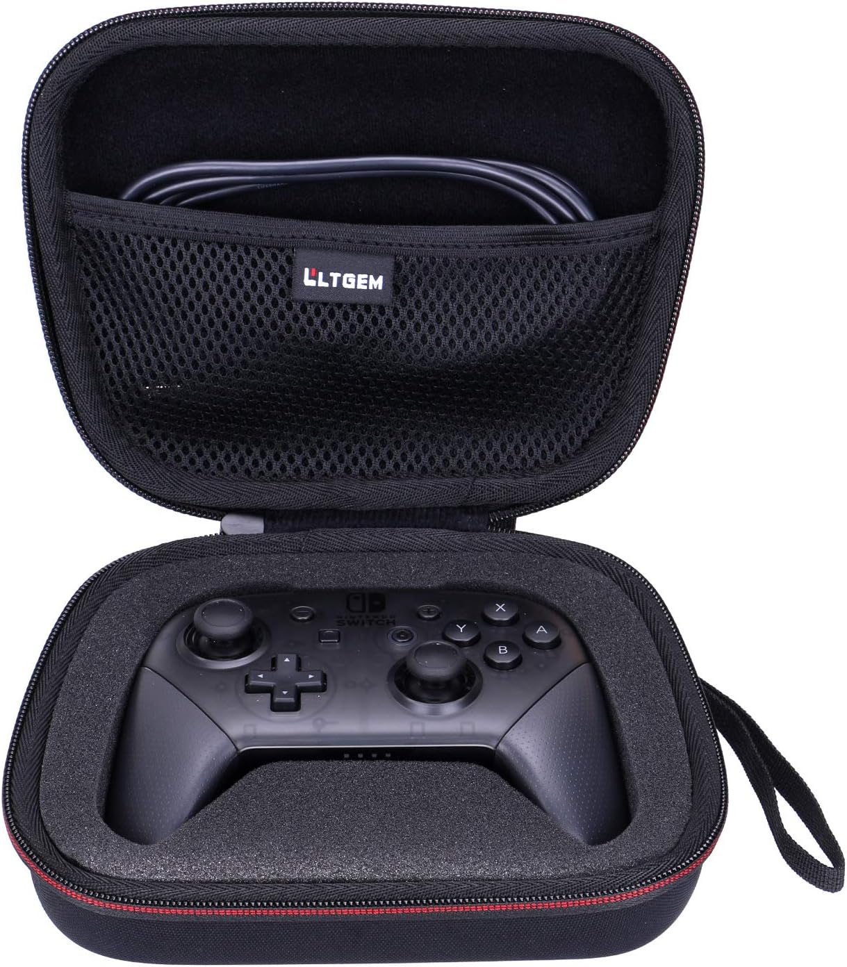 LTGEM EVA Protective Hard Carrying Case for Nintendo Switch Pro Controller (Black)