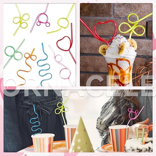 Miniatura 6 de ORNACELE 32 tarjetas de felicitación para el día de San Valentín con pajitas reutilizables  Pajitas para beber con lazo loco, juguetes de relleno,