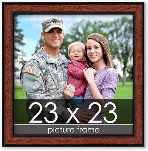 Miniatura 10 de Marco de fotos de madera tradicional de nogal de 16 x 24 pulgadas con plexiglás acrílico UV, parte trasera de tablero de espuma y accesorios