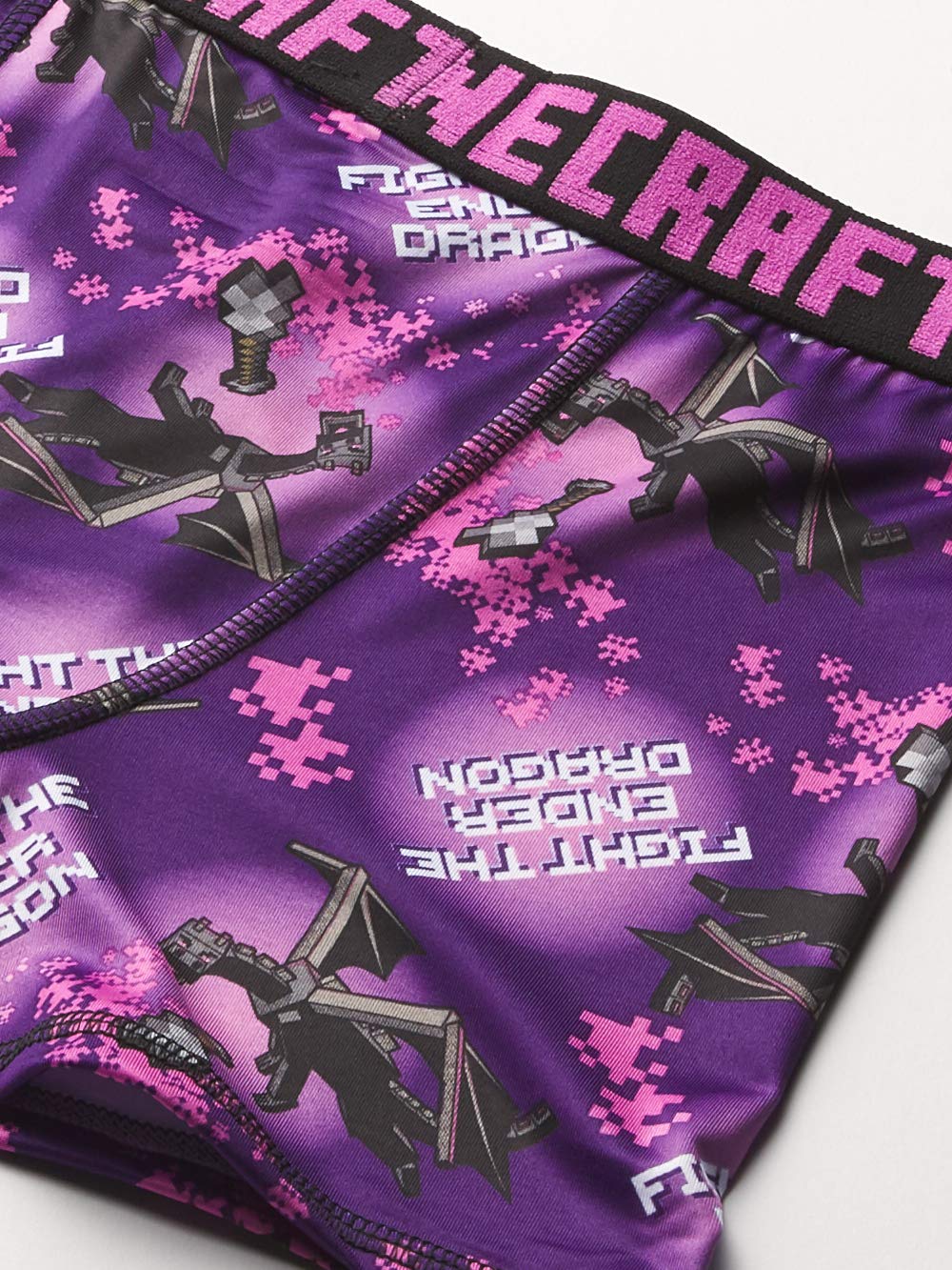 Minecraft Boys' Ultimate Gamer Athletic Boxer Briefs, 7 Soft Pairs with Coolcraft Tech Sizes 4-12