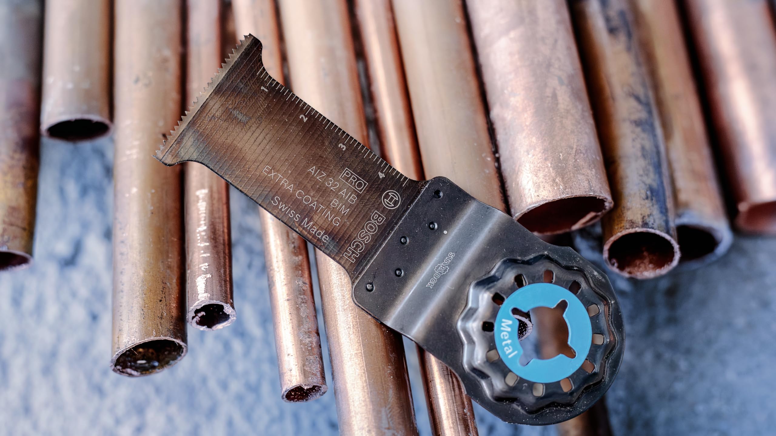 Bosch 10x Lame pour outil multifonctions PRO Non Ferrous Metal AIZ 32 AIB (pour Métaux non ferreux, Métaux non ferreux, Largeur 32 mm, Professional Accessoire Outil multifonction)