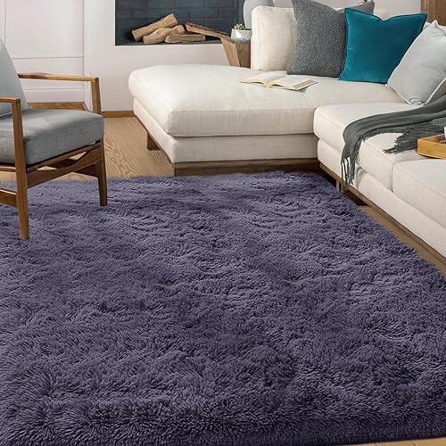 Miniatura 9 de ROCYJULIN Alfombra de área de 6 x 9 pies para sala de estar, alfombras de área de 6 x 9 pies para dormitorio, alfombra antideslizante para