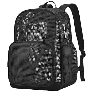 アウトドア メッシュ リュックサック ブラック Amazon.co.jp: MAY TREE メッシュバックパック 学校 ビーチ 水泳