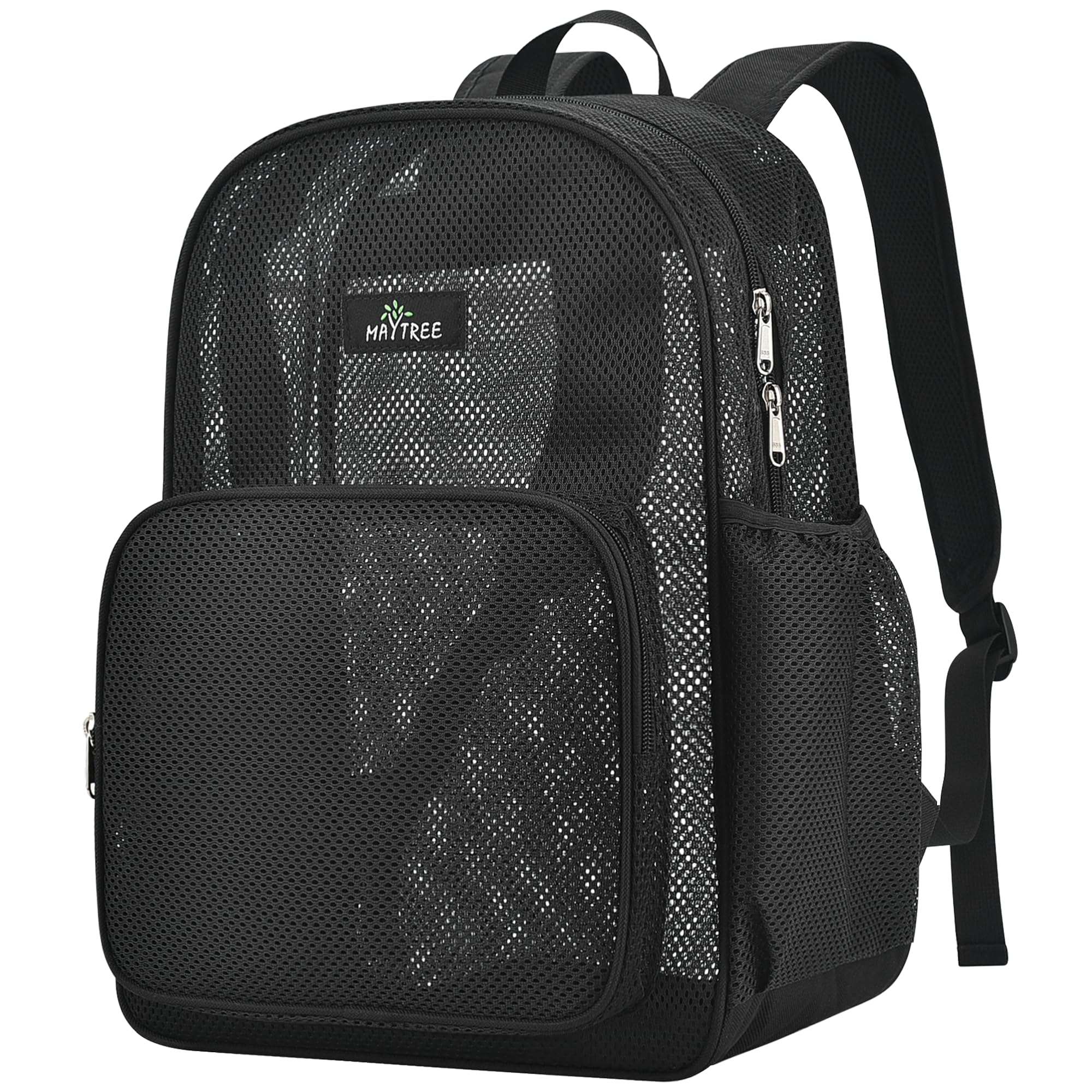 MAY TREEMesh Backpack for School Beach Swimming Outdoor Fitness, Heavy Duty Mesh Bookbag with Sturdy Mesh Material