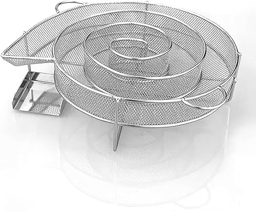 Miniatura 3 de Naysku Generador de humo frío, bandeja para ahumar pellets, ahumador de laberinto para frío, herramientas de cocina de parrilla de acero inoxidable