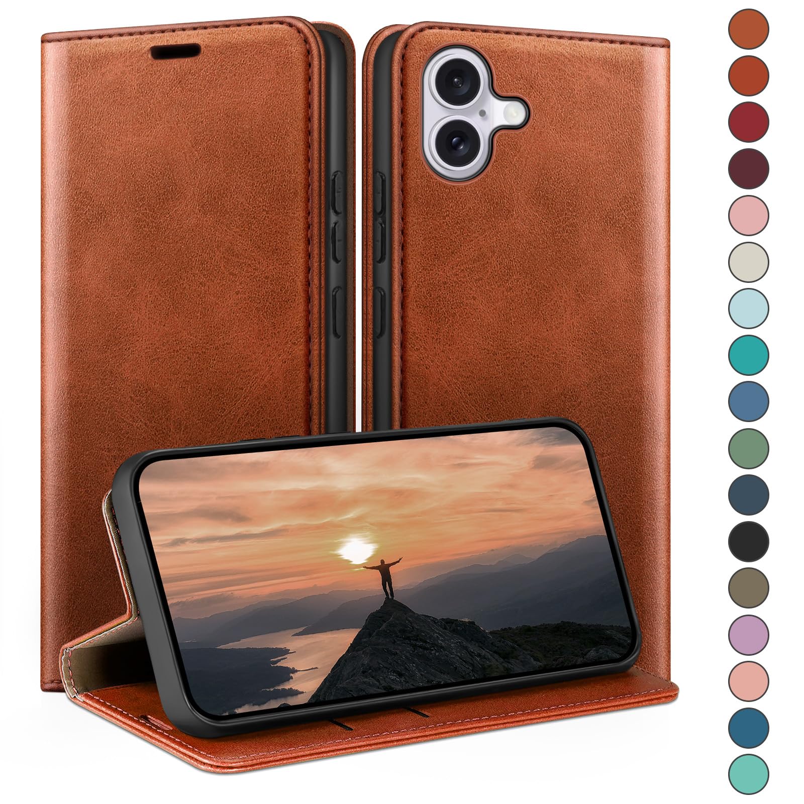 Custodia per Samsung Galaxy A22 4G, con cerniera, portafoglio in Finto cuoio con tasche per carte