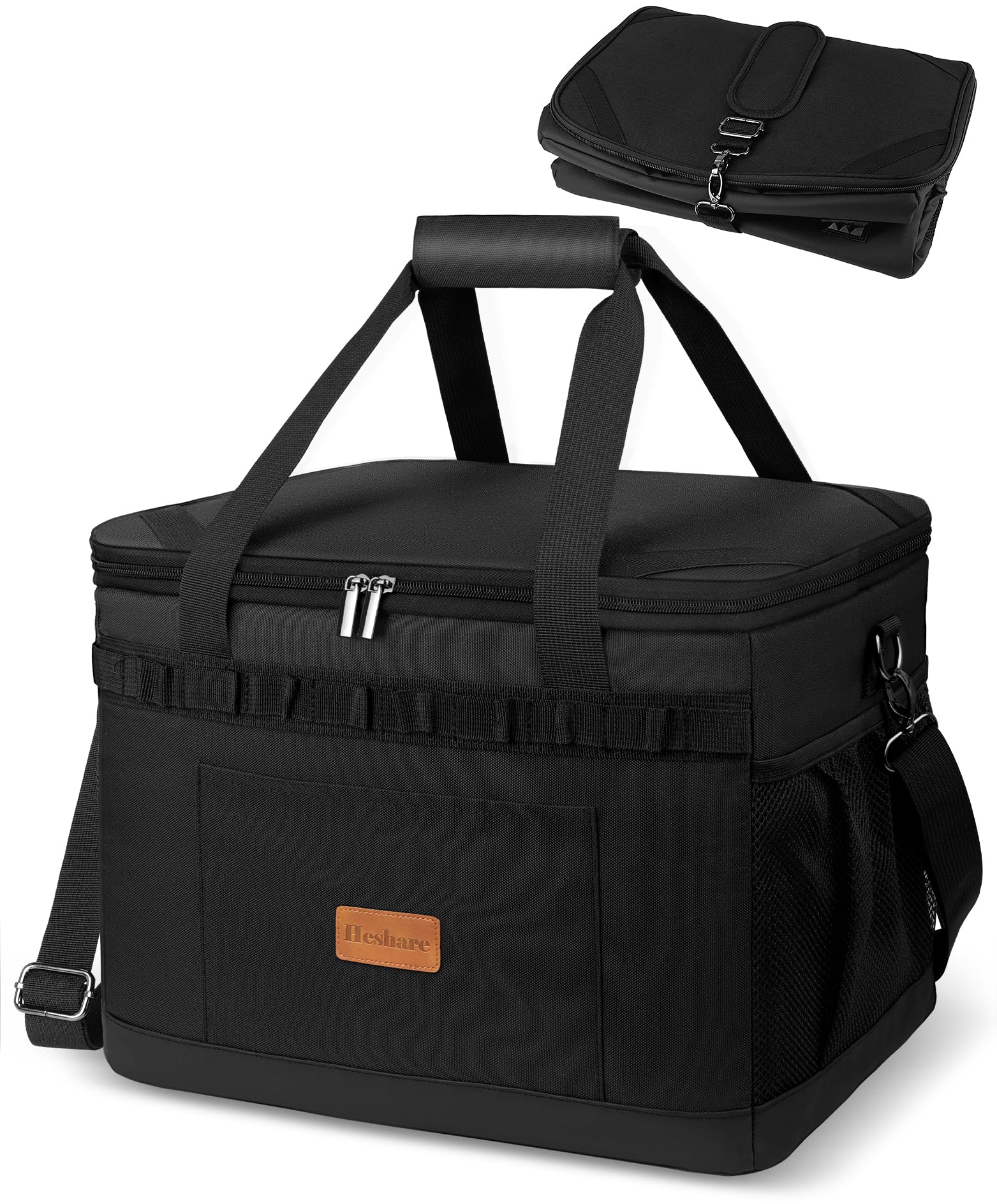 Heshare クーラーボックス 30L 保冷バッグ 4層断熱 折り畳み 保冷力…