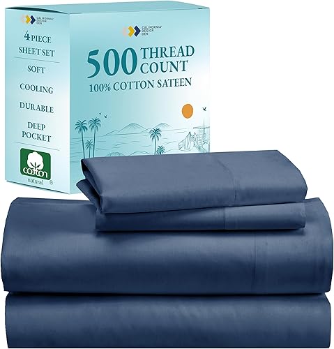 California Design Den - Juego de sábanas de 500 hilos
