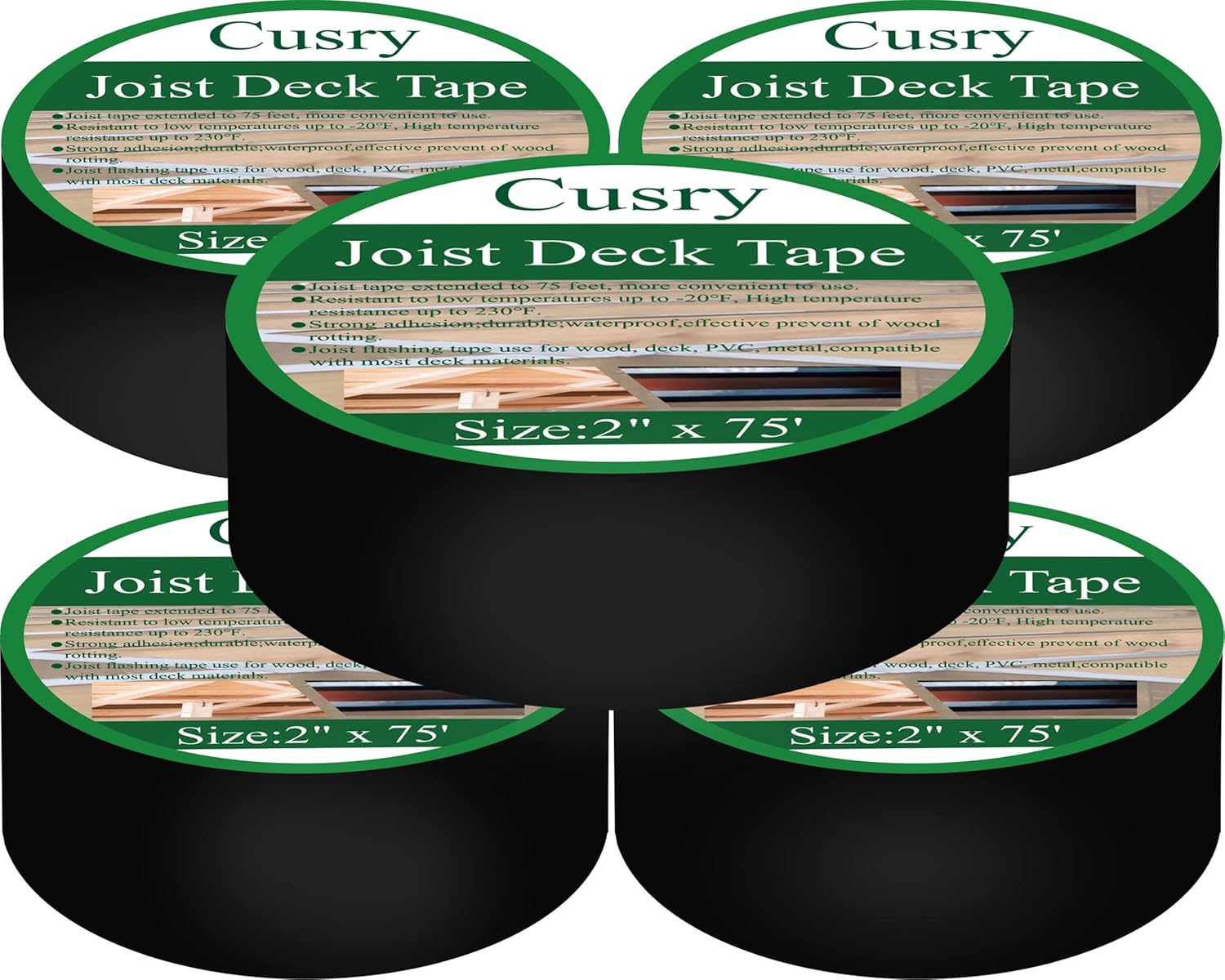 5 Pack Joist Tape, Joist Tape for Decking, Butyl Flashing Deck Tape