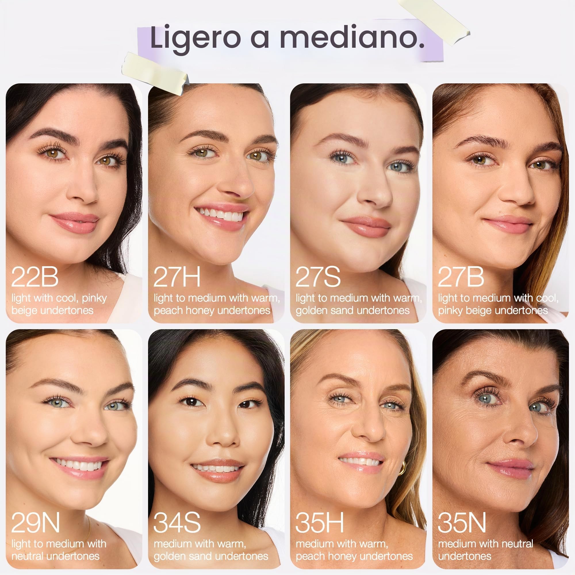 Corrector doble uso Tarte, para contouring, medio (tamaño mediano con tonos durazno)