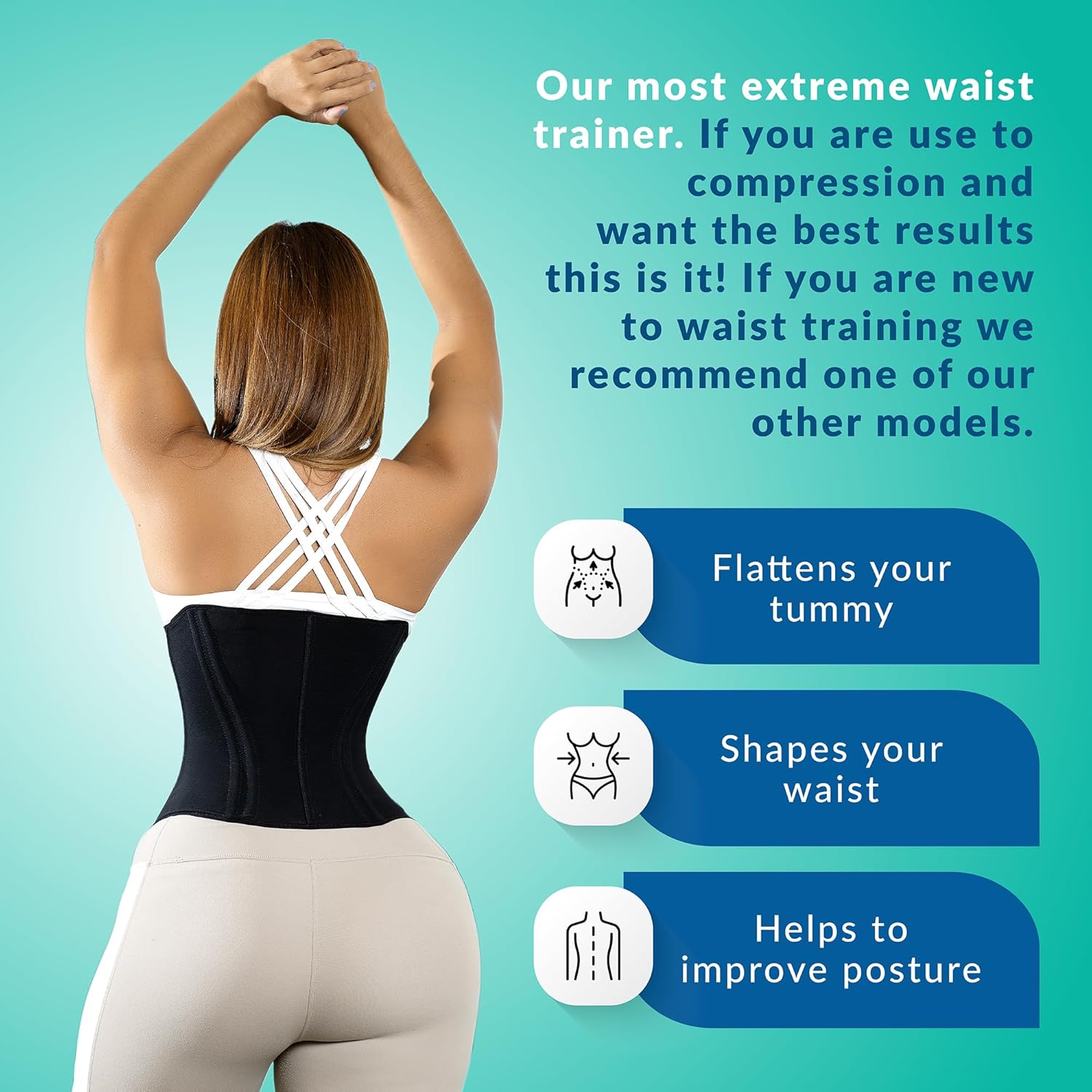 Lipo Express Colombian Hourglass Waist Trainer Corset