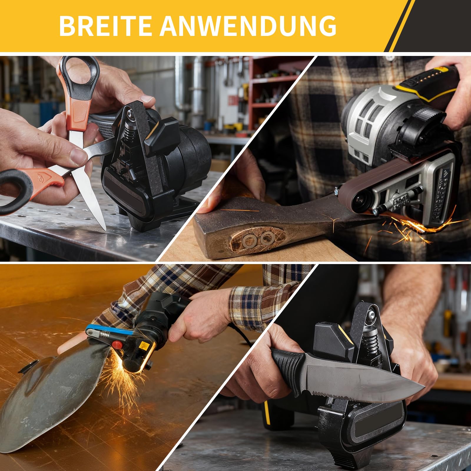35 Stück Messerschärfer Schleifbänder 12.5 X 305 mm- Ersatz Schleifband Set Kompatibel mit Work Sharp Knife & Tool Sharpener, 5X 80/120/240/400/600/800/1000 Körnung Gewebe-Schleifband