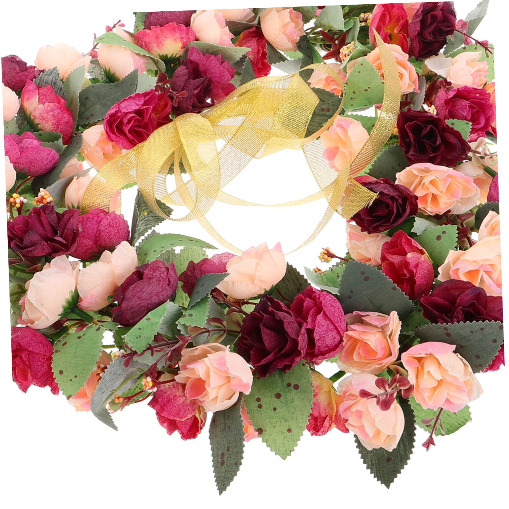 Balacoo Guirnalda Floral Corazón Rústica con Verdes Guirnalda para Decoración de Bodas Fiestas y Puertas Artificial para Eventos Festivos y Hogar
