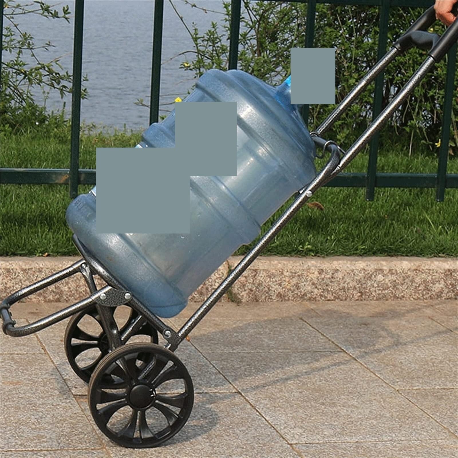 Einkaufstrolley Kompakter Einkaufswagen, Zusammenklappbarer, Ziehwagen, Tragbarer Trolley Für Einkaufen, Gepäck, Büro, Lebensmittelwagen Einkaufswagen Fahrbare(Blue)