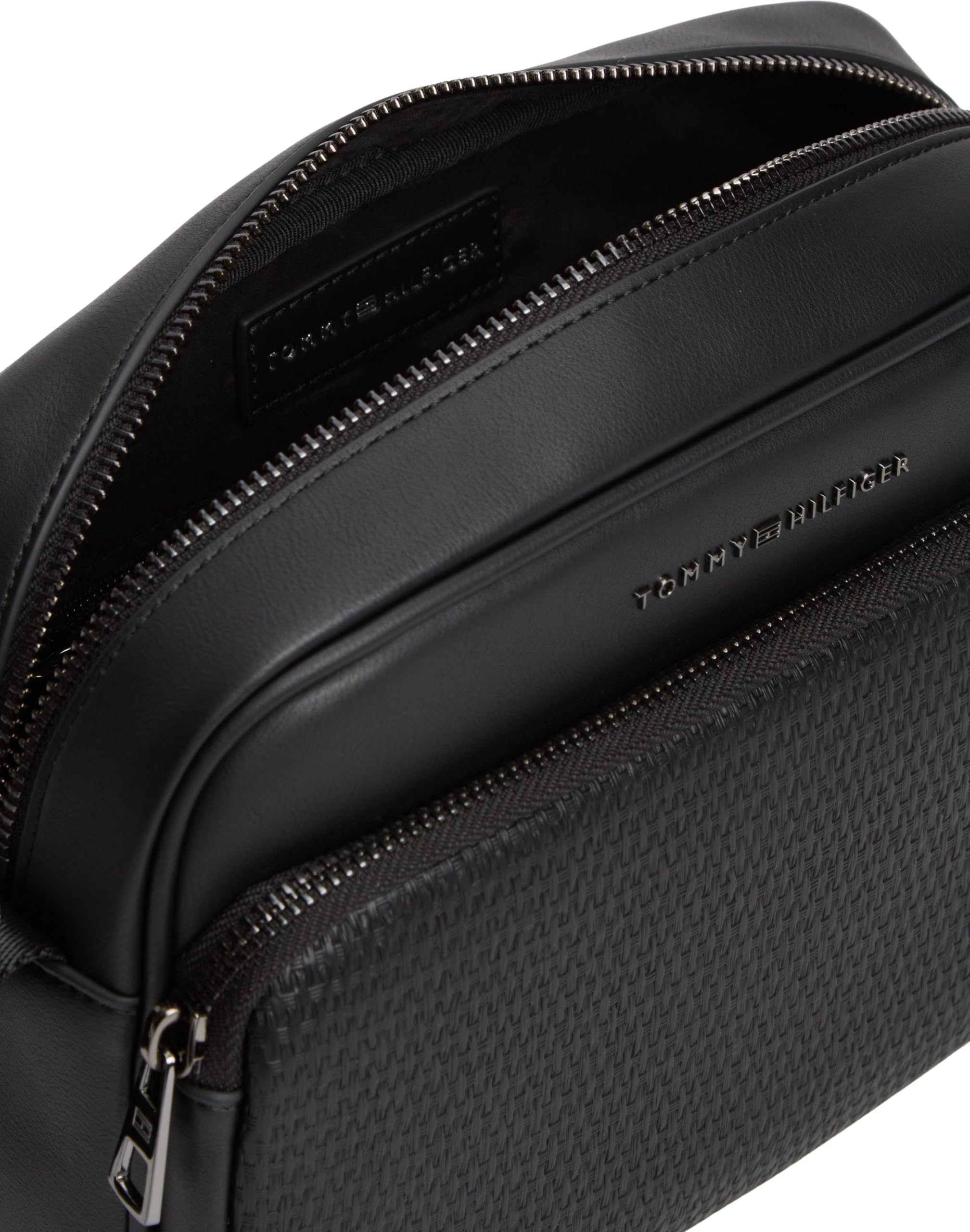 Tommy Hilfiger Th Woven Ew AM0AM14096 Sac pour appareil photo Noir Taille unique