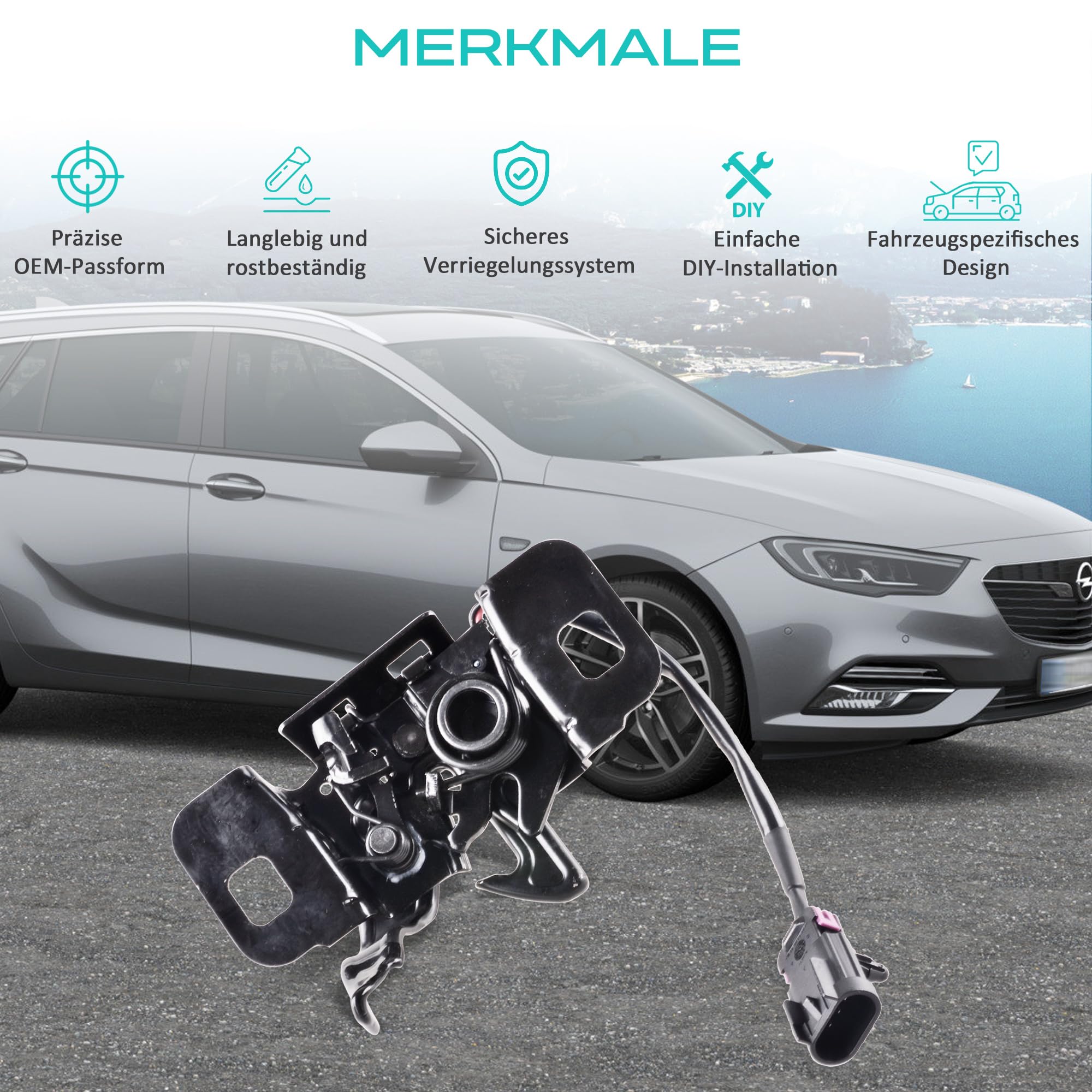 Motorhaubenschloss kompatibel mit Opel Insignia B Sports Tourer 2017-2019