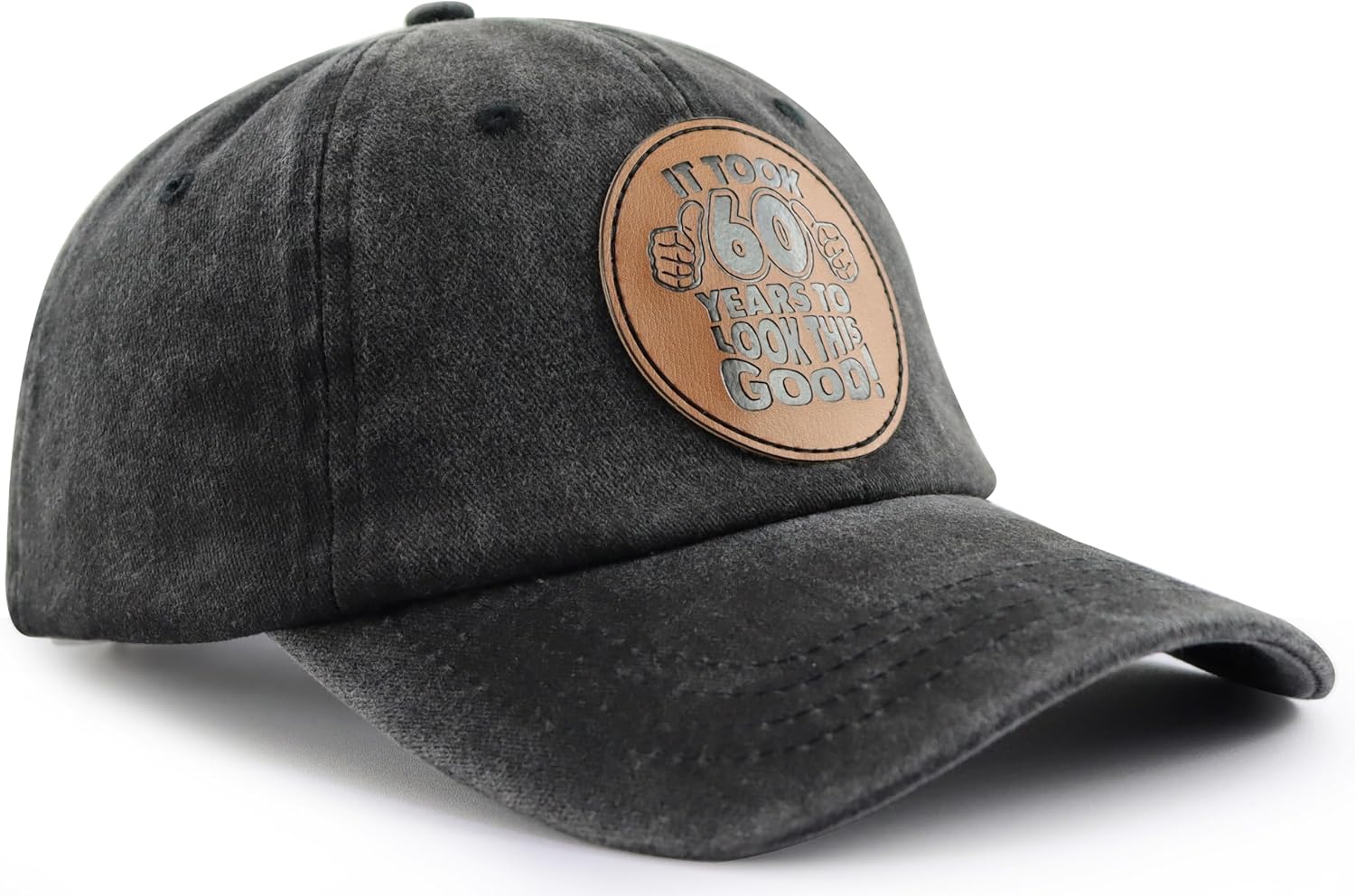 Vintage 60th Birthday Gifts Baseball Cap, Funny Adjustable Washed Cotton Embroidered Hats for Men Women Dad Mom ¡­ - Image 3