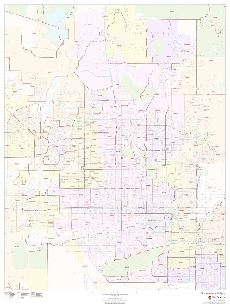 Amazon.com : Phoenix, Arizona Zip Codes - 36