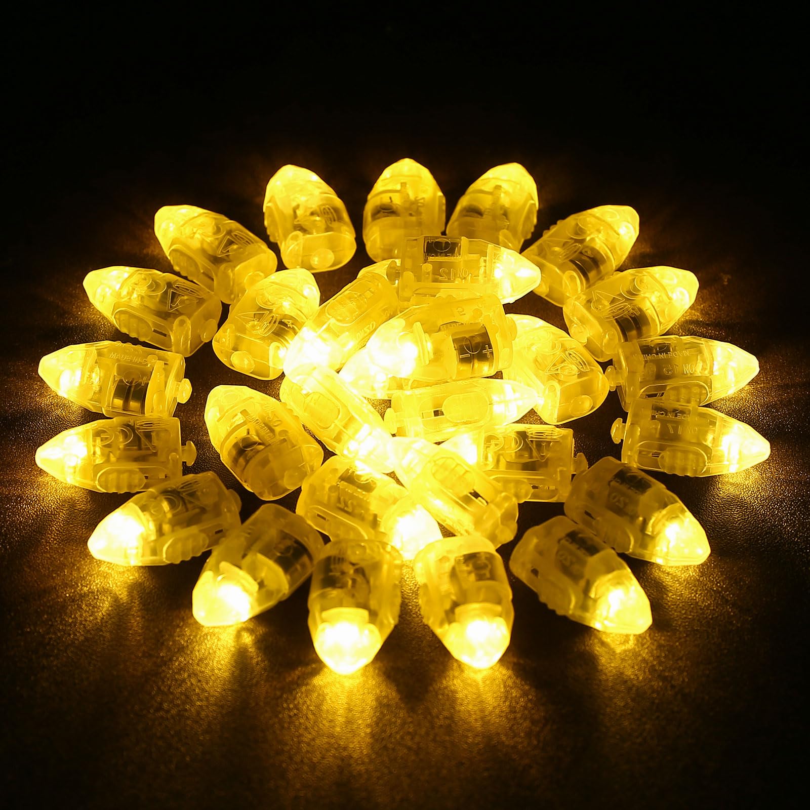 LIHAO 30PCS Mini LED Lights, LED Balloon Light Up Balloons for Party Decorations, Party Lights for Paper Lanterns Birthday Party Wedding Bedroom