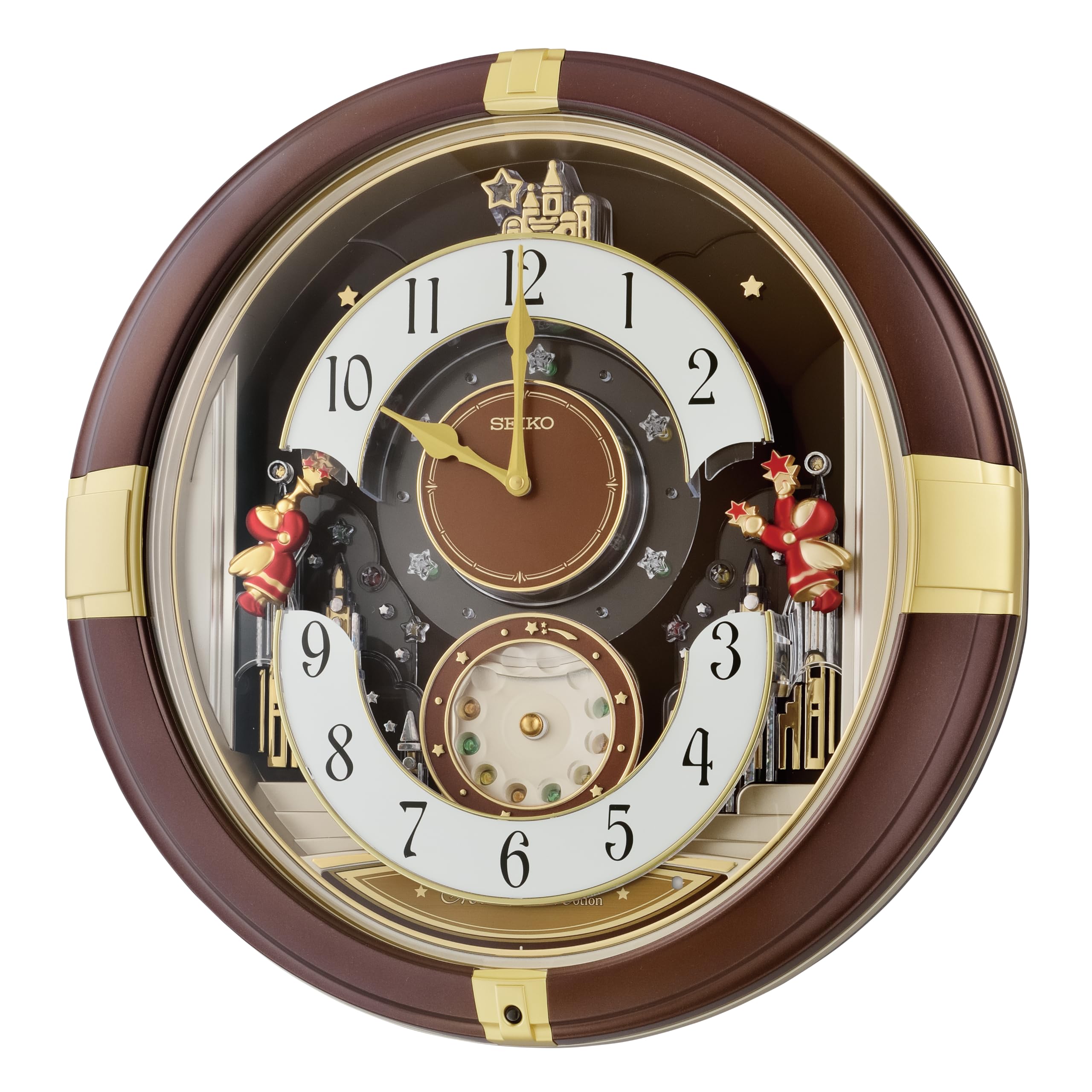 Amazon.com: SEIKO QXM613BRH 12 Melodies in Motion Wall Clock