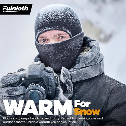 Miniatura 2 de Fuinloth Pasamontañas de esquí Pro, para clima frío, resistente al viento, térmico, para hombres y mujeres