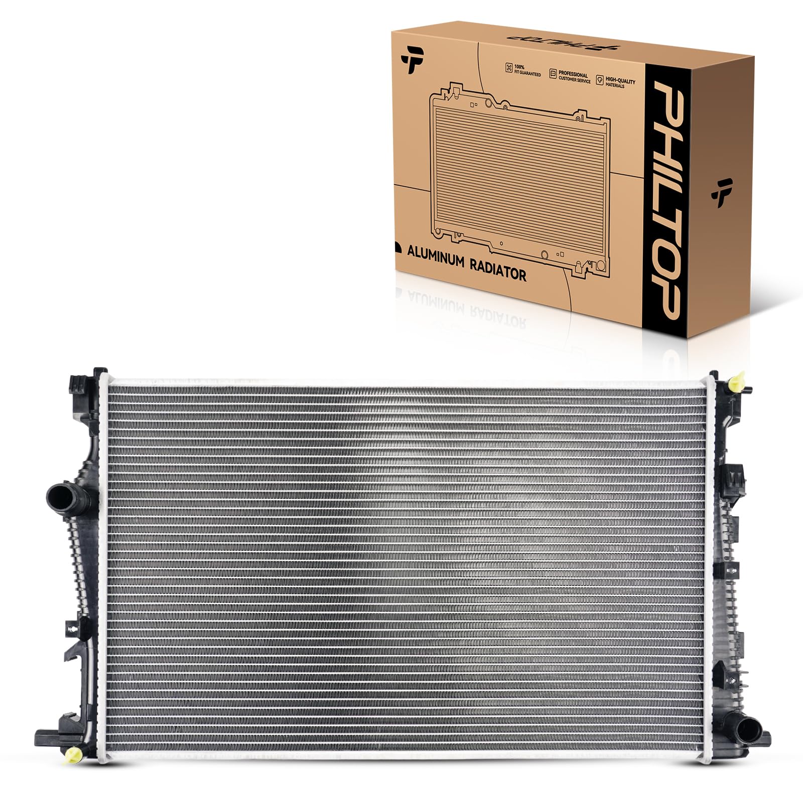PHILTOP Automotive Replacement Engine Radiator for 2014-2017 Cherokee 2.4L, 2015-2017 200