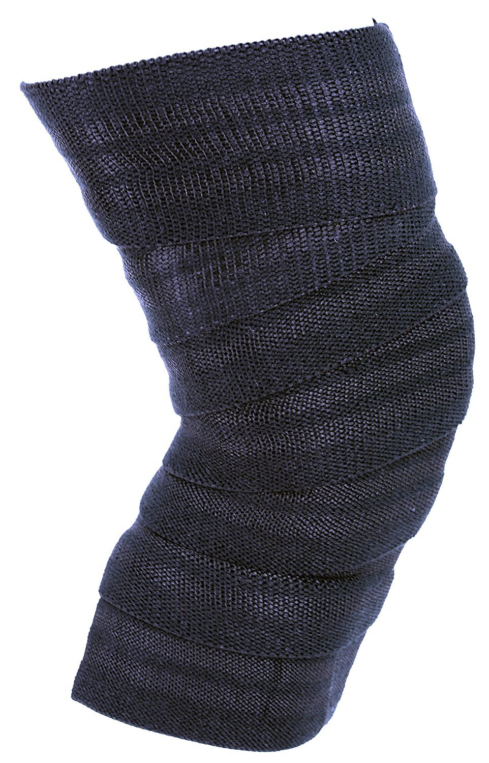 Grip Power Pads Knee Wraps Compression & Elastic Straps Support for Men & Women 72" Cross Training WODs Gym Workout Squats (Mix Color, 74" Long & Adjustment Loop) (Black, 72" Inches)