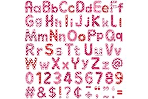 Faccito 231 Pcs Valentine's Day Bulletin Board Letters For School Classroom Decoration