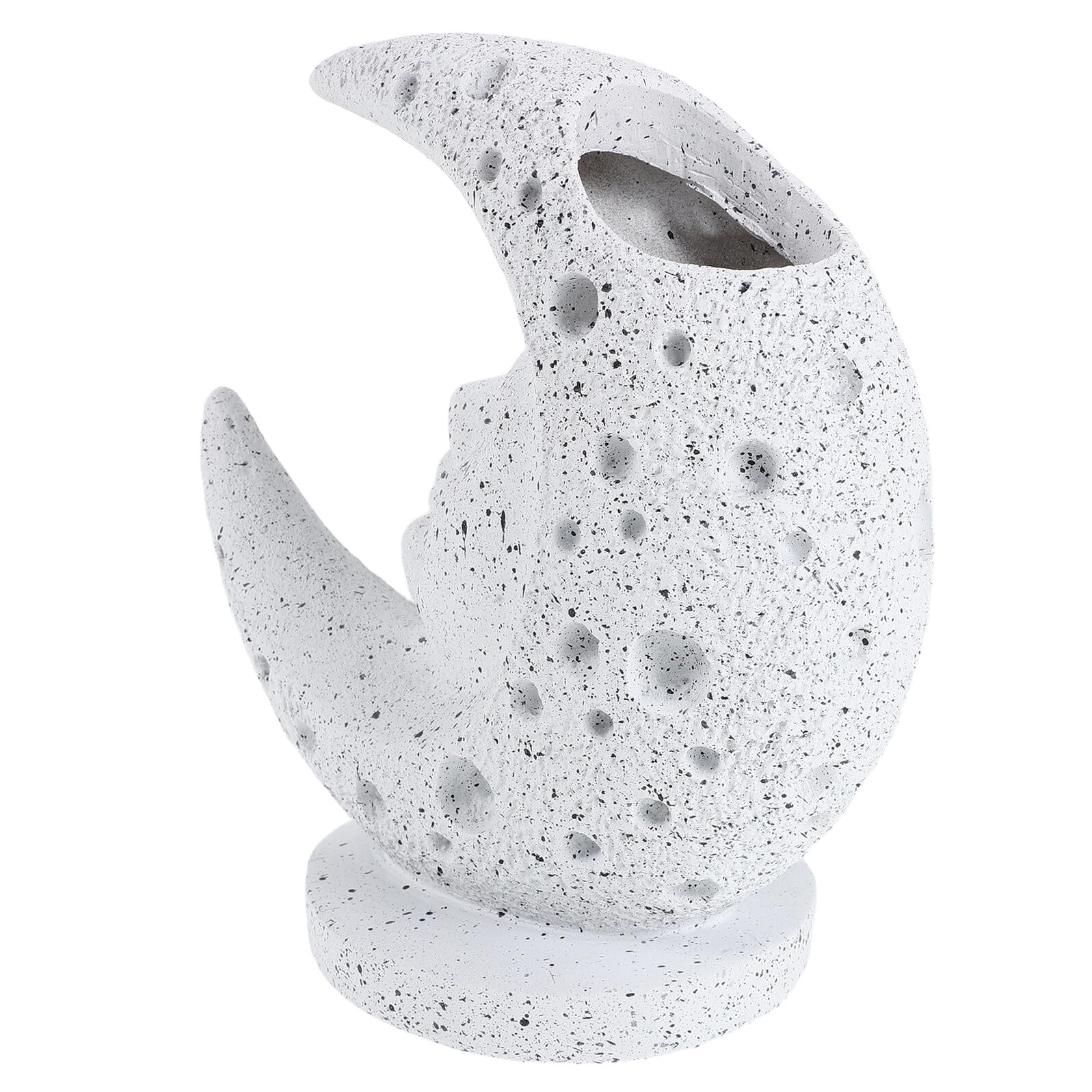 Jardinière en Résine Lune Ciieeo - Vase Blanc Minimaliste pour Fleurs